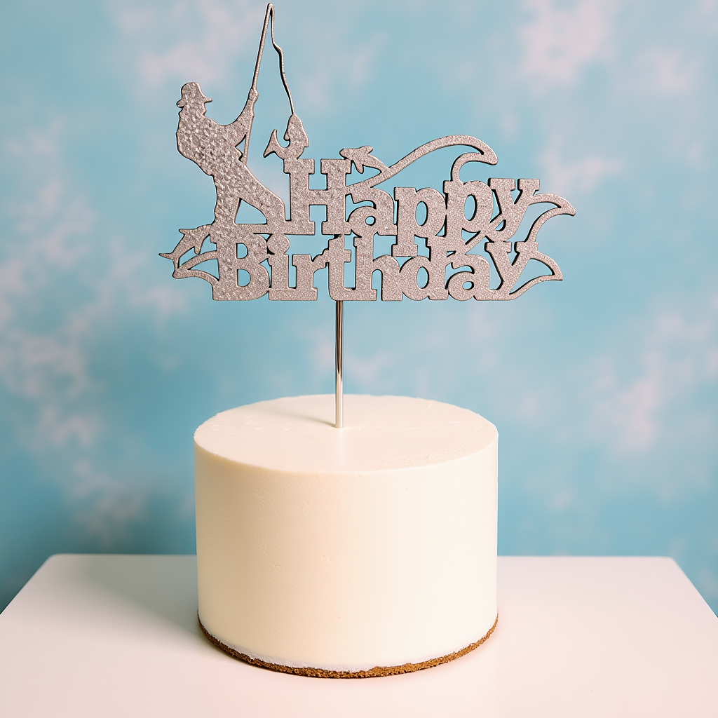 Cake Topper - Fisherman Birthday