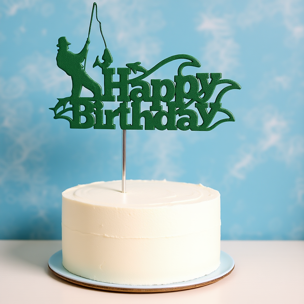 Cake Topper - Fisherman Birthday
