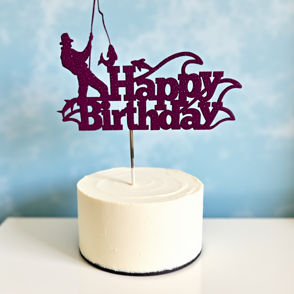 Cake Topper - Fisherman Birthday