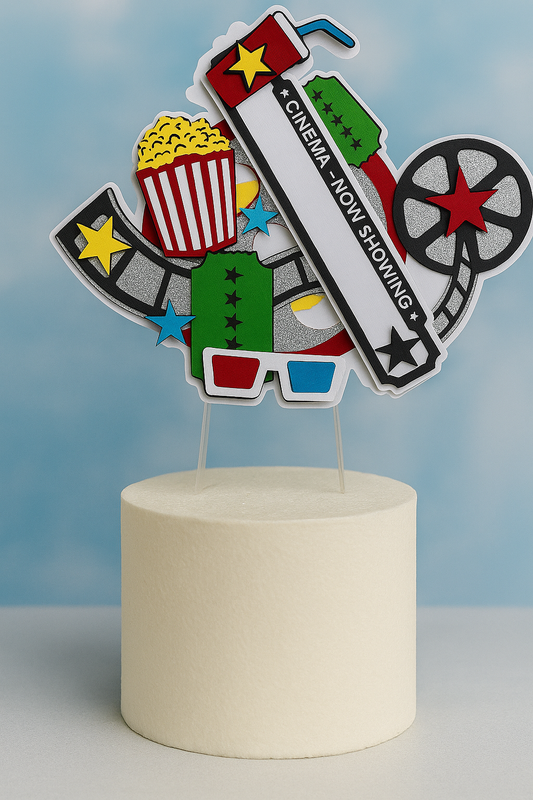 Cake Topper - Movie Night