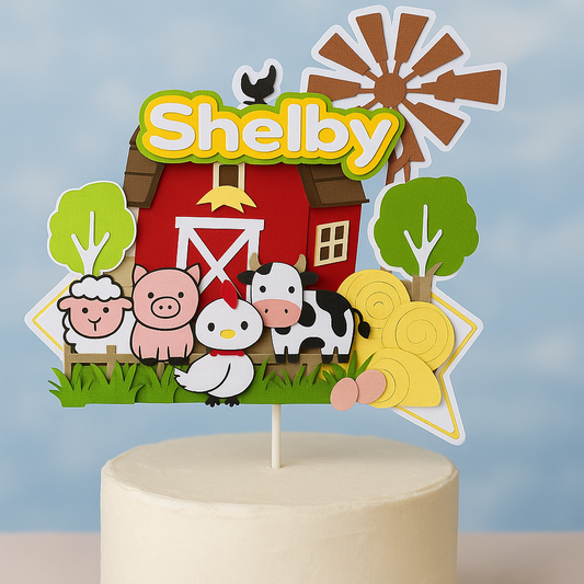 Cake Topper - Farm